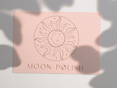 Moon Polish Branding branding branding and logo design graphic design logo design nail polish brand nail polish logo design