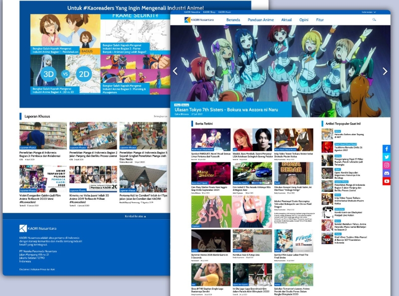 KAORI Nusantara - Anime News Website Redesign Concept by Cakra Bhirawa on  Dribbble