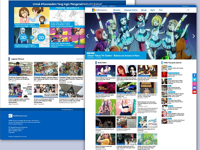 KAORI Nusantara - Anime News Website Redesign Concept