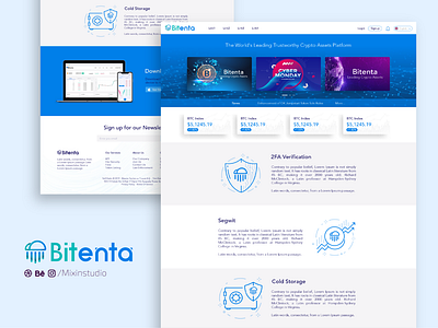 Bitenta UI design