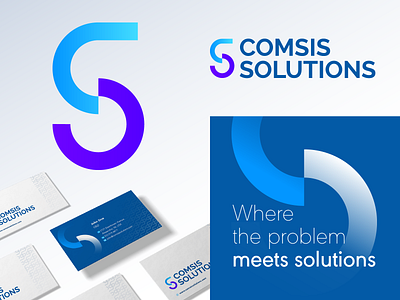 Comsis Solutions Logo Redesign branding logo logo design solutions logo technology technology company technology logo visual identity