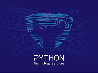 Python Technology Services afghanistan branding design kabul logo logo design python visual identity