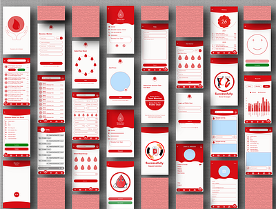 Blood Application UI/UX app design blood app full featured app mobile apps ui uiux ux