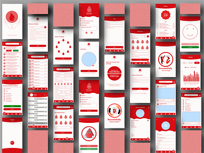 Blood Application UI/UX app design blood app full featured app mobile apps ui uiux ux