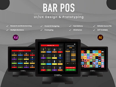 BAR Point of Sale software design ui uiux ux