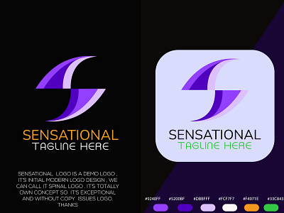 Modern Combination Initial Spinal Logo Design