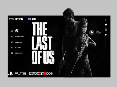 The last of us - UI/UX branding design game games graphic design illustration logo typography ui ux vector website