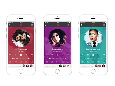 Music App Concept app design music app ui user interface