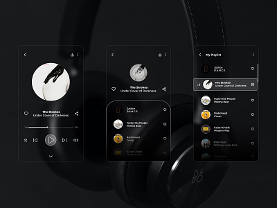 Music Player app design design mobile design ui