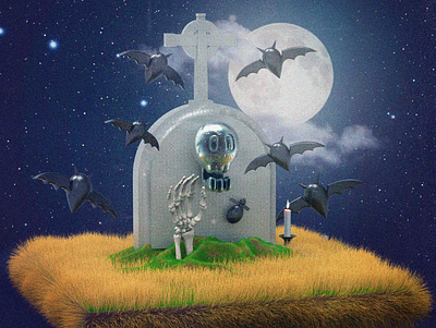 Halloween 3D 3d cinema4d design illustration pixel