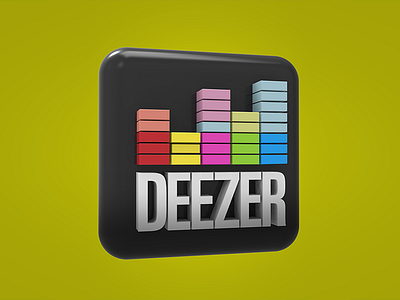 Deezer 3d cinema4d deezer logo
