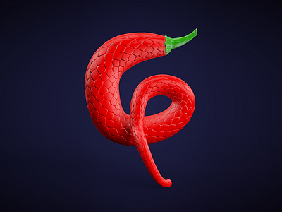 Chile 3d chile cinema4d hot red