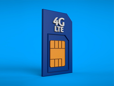 SIM card 3d card cinema4d sim