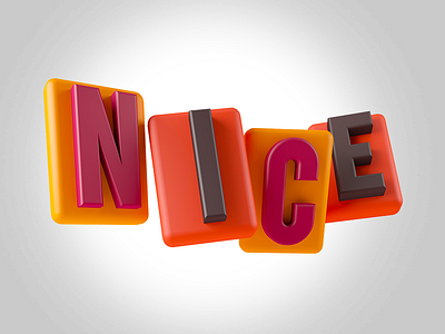 Nice Sticker 3d app cinema4d sticker