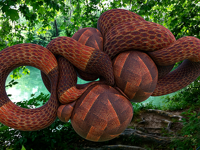 3D Snake 3d snake texture cinema4d