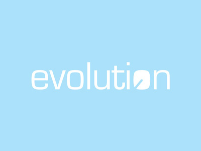 Evolution branding design graphic identity logo logotype typography