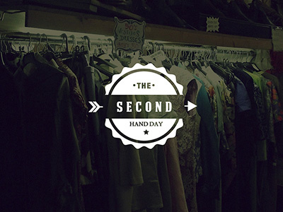 Second Hand Day branding clothes design graphic logo logotype typography vintage