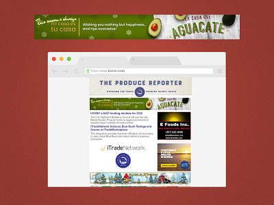 Banner for The Produce Reporter newsletter