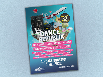 Dance Republik Poster - Freelance gig - branding design graphic design illustration logo