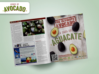 Magazine full-page ad for The House of Avocado