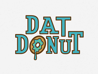 Dat Donut Logo brand donut identity design logo louisiana new orleans