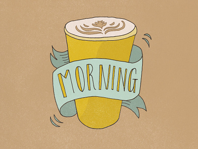 Morning Coffee coffee digital illustration drawing hand drawn illustration morning