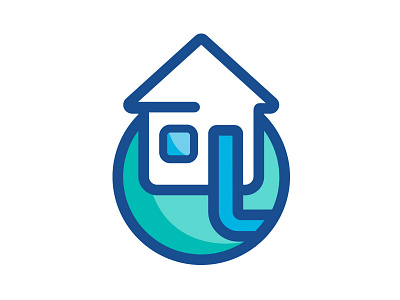 House Logomark emblem home house logo logomark pathway symbol
