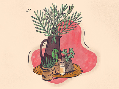Plants around the house | Illustration