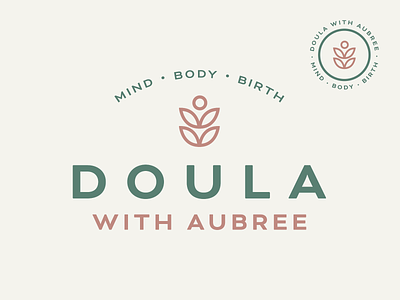 Doula with Aubree | Logo baby birth branding doula earthy logo logos