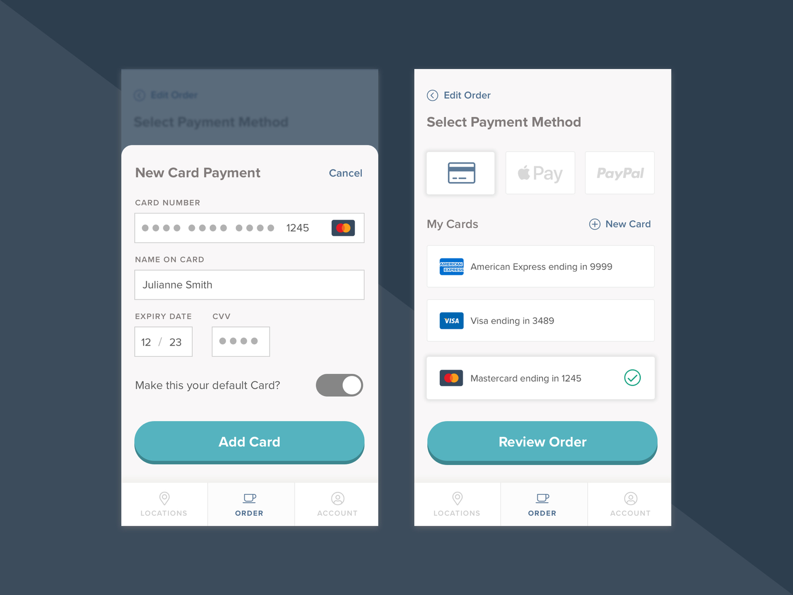 002 - Credit Card Checkout | 100 UI Challenge by Naomi Mary on Dribbble