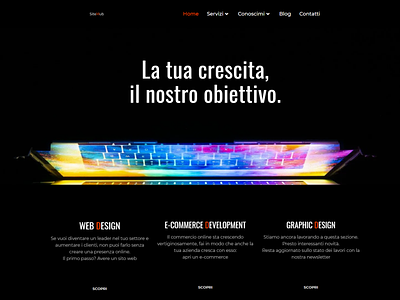 SiteHub Agency website branding design web design