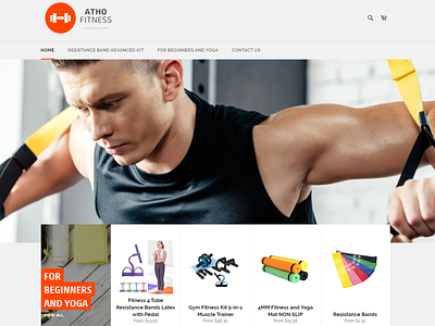 Fitness e-commerce design branding design ecommerce logo shopify web design