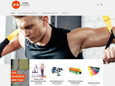 Fitness e-commerce design