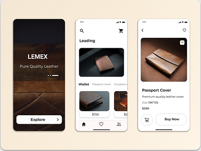 Leather Wallet App