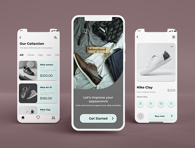 Shoes App dailyui design figma homepage iosapp iosappdesign onboardingpage productpage prototyping shoes shoesapp ui uidesign uiux ux wireframing xd