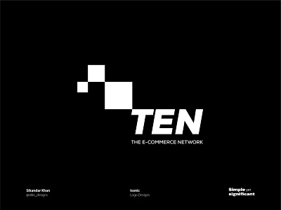 TEN - E-commerce Website 3d animation brand brand logo branding creative design geometrical logo graphic design illustration logo logo mark logo type modern moedrn logo motion graphics typography ui ux vector