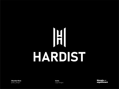 HARDIST - Steel Production Comapny 3d animation brand brand logo branding creative design geometical logo graphic design illustration logo logo mark logo type modern modern logo motion graphics typography ui ux vector