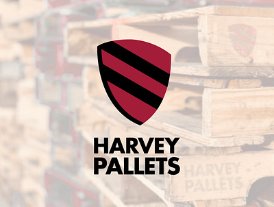 Logo Redesign - Harvey Pallets - Vertically Integrated Company 3d brand logo branding corporate identity creative design geometrical logo graphic design illustration logistics logo logo redesign modern pallets company retail logistics supply chain typography vector