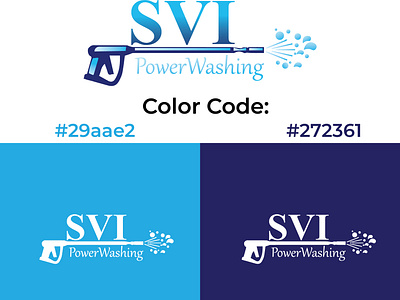 SVI Power Washing - Cleaning service - Logo Design