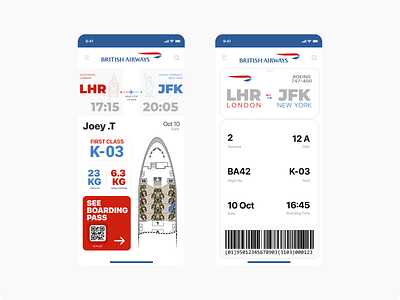 british airways boarding pass