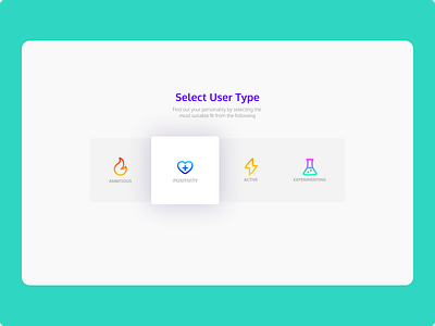 Select User Type 064 dailyui ui usertype ux
