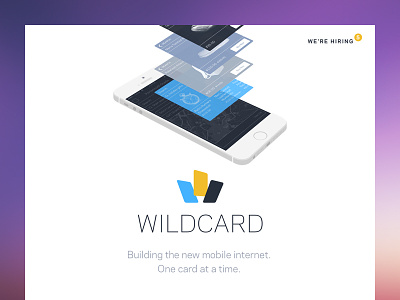 Wildcard — Landing Page Update branding clean identity ios iphone logo minimal mobile page site start up web design