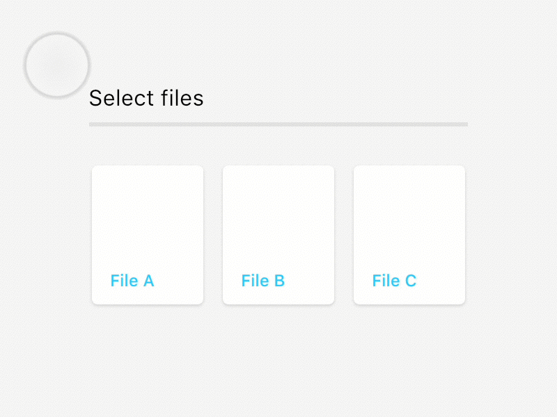 Day 07: File Selector animation challenge comet daily interface principle ui