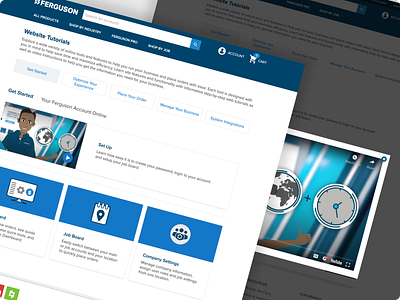 Ferguson - Tutorials Page b2b design layouts tutorials