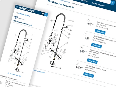 Ferguson - Qr Code Product Breakdown Page b2b design javascript json layout ui