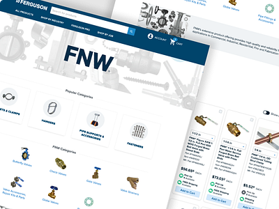 Ferguson - FNW Landing Page b2b branding design layouts ui