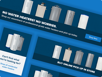 Ferguson - Water Heater Campaign b2b banners design