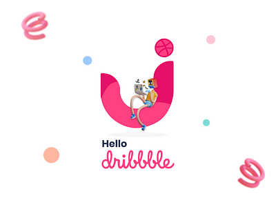 Hello Dribbble branding design graphic design illustration logo