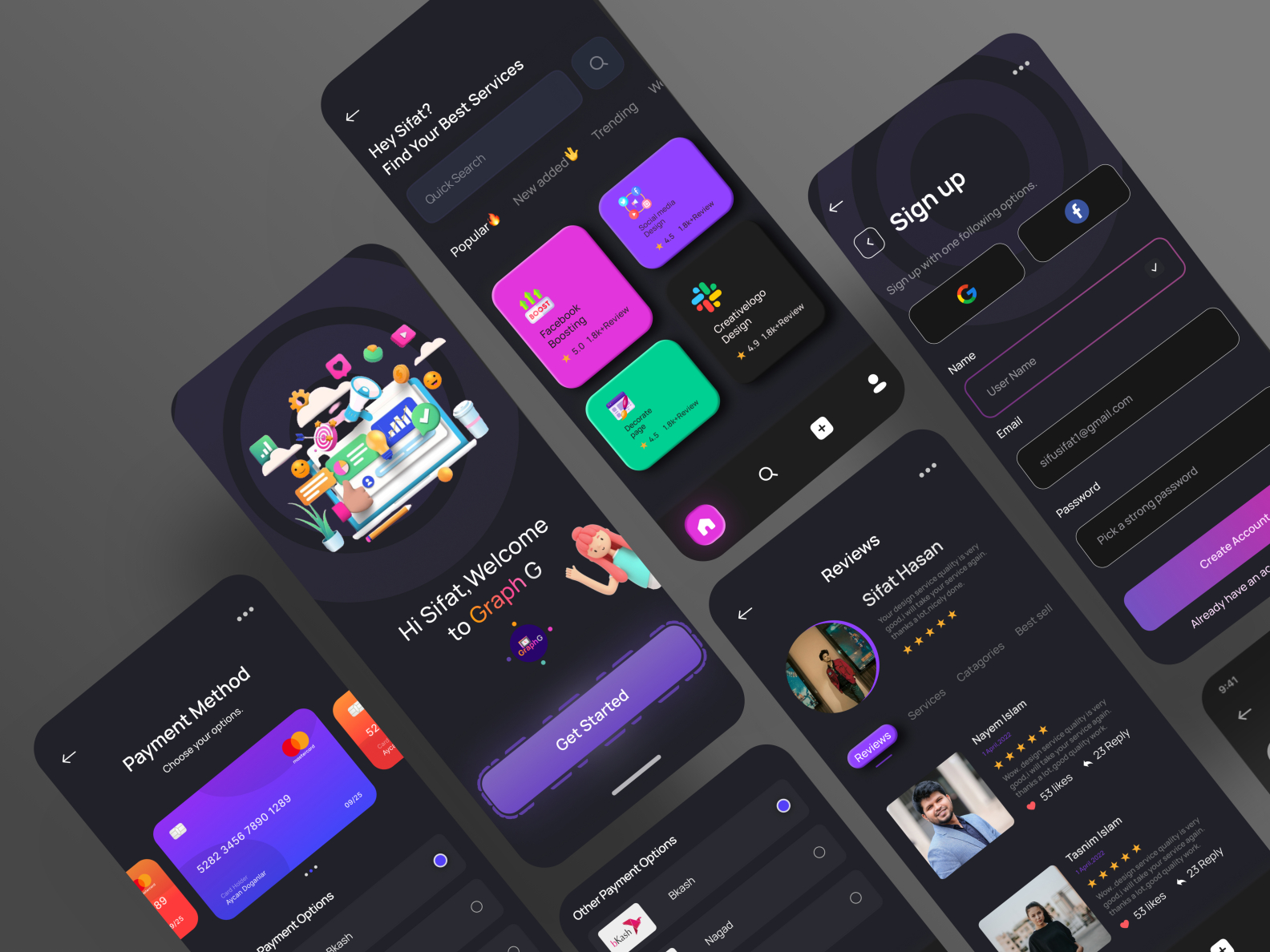 Graph G - Agency App Design By Sifat Hasan On Dribbble