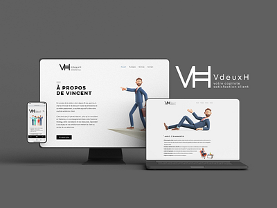 VdeuxH. 3d branding graphic design illustration logo ui ux